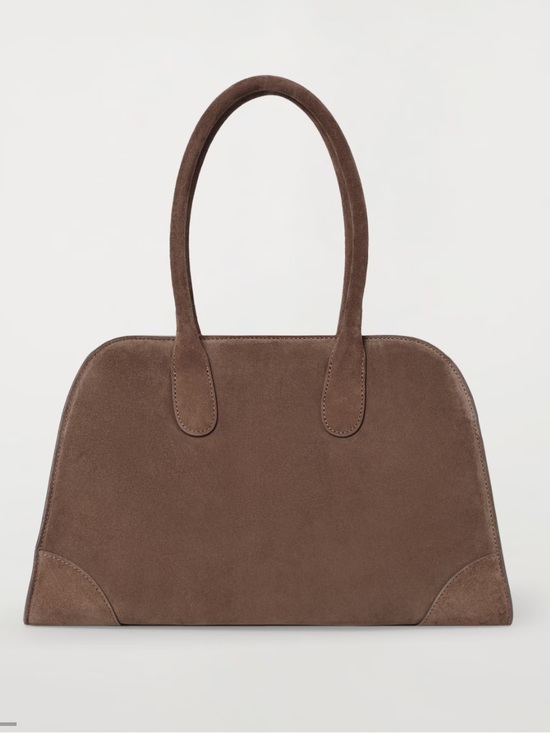 COS Handbags - COS small studio bowling bag - suede brown
